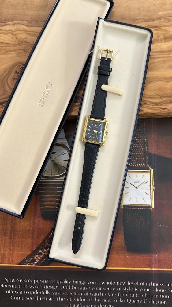 سيكو تانك جلد مربع كوارتز | Seiko Tank Square Leather