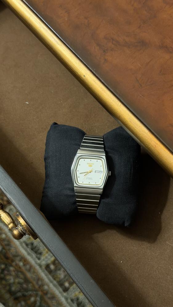 سيكو ٥ سداسي ابيض | Seiko 5 Squ