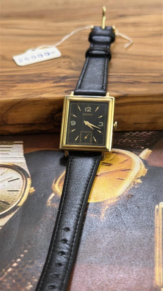 سيكو تانك جلد مربع كوارتز | Seiko Tank Square Leather