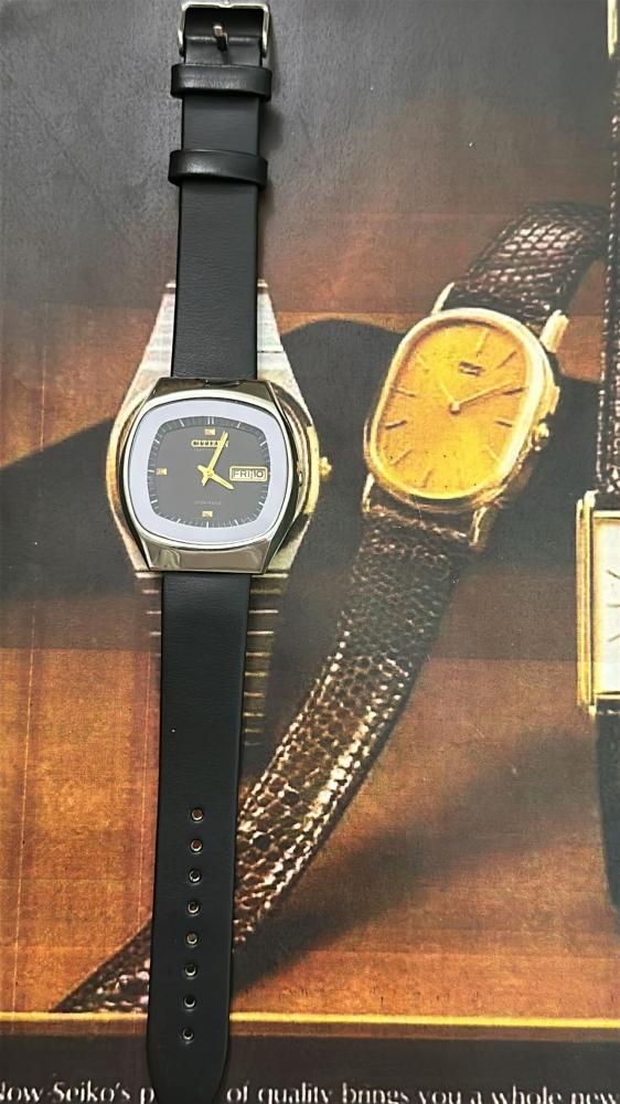 سيتيزن مربع اسود | CITIZEN LEATHER Black