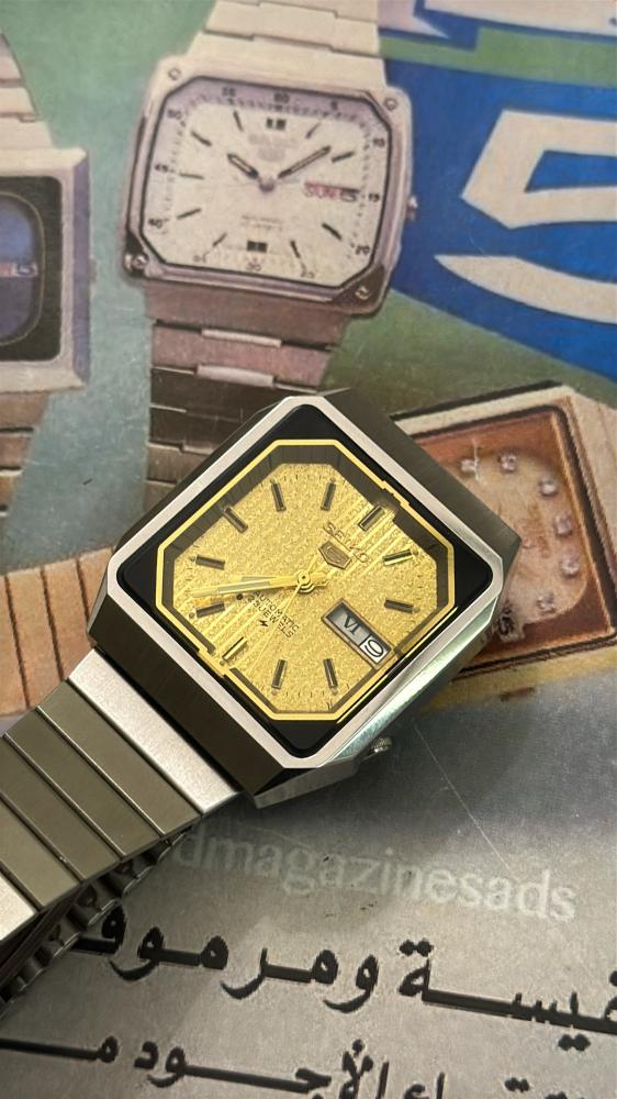 سيكو ٥ مربع ذهبي | Seiko 5