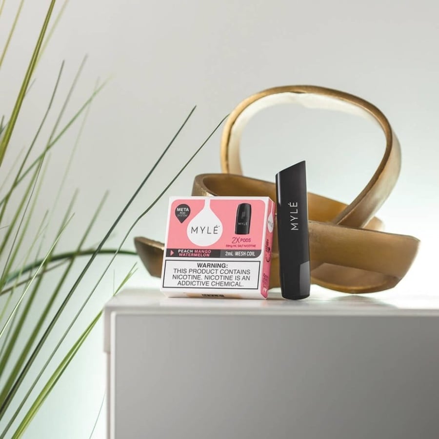 بودات مايلي ميتا بود الاصدار الخامس خوخ مانجو بطيخ  Myle Meta Pods V5 Peach Mango Watermelon