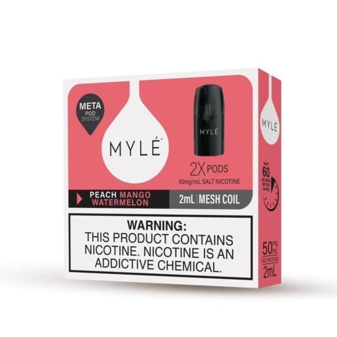 بودات مايلي ميتا بود الاصدار الخامس خوخ مانجو بطيخ  Myle Meta Pods V5 Peach Mango Watermelon
