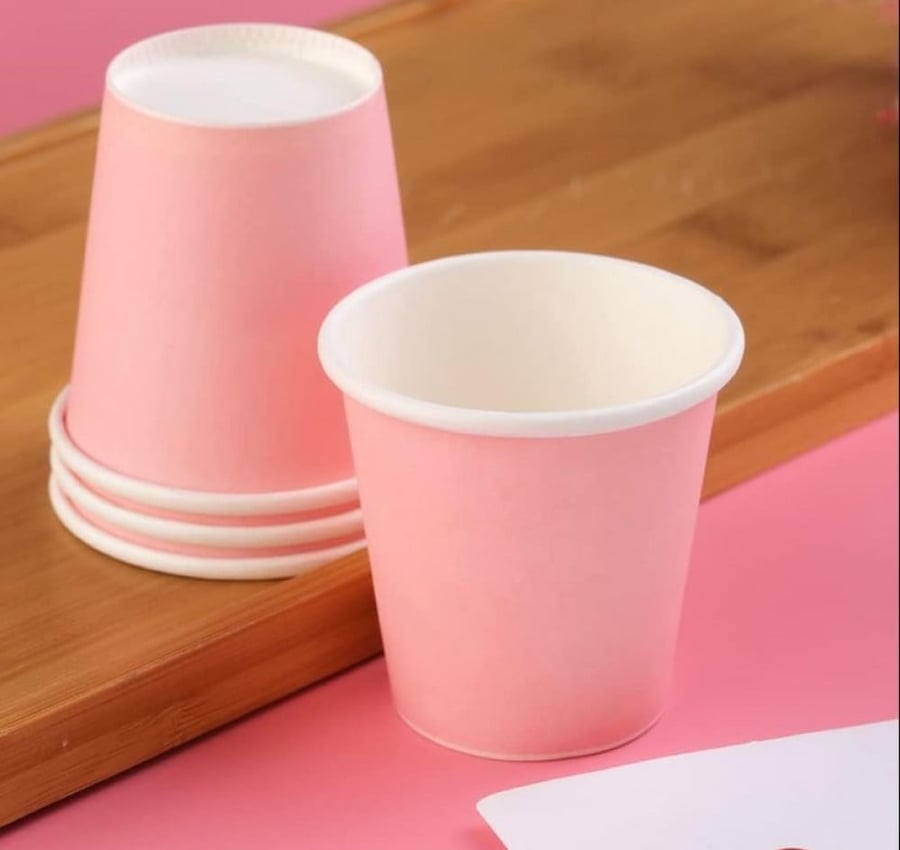 8 oz double paper cups in different colors