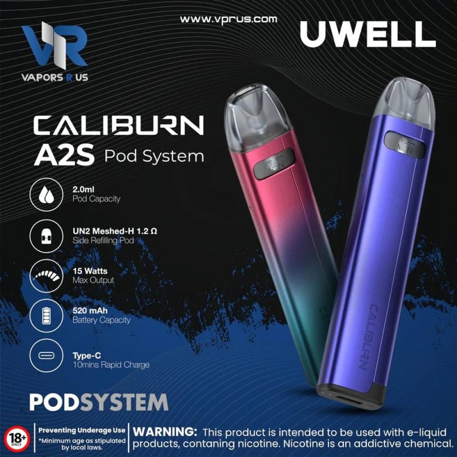 جهاز بود سحبة كاليبرن A2S من يو ويل Uwell
