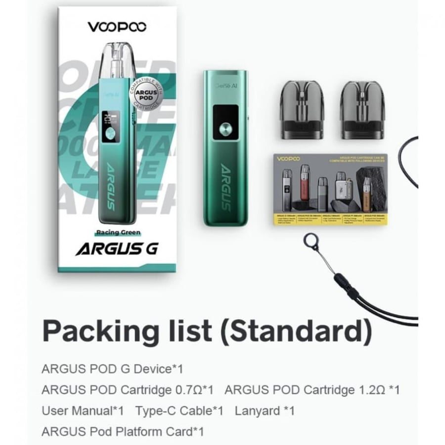 جهاز سحبة وشيشة فوبو أرقوس جي VOOPOO ARGUS G KIT
