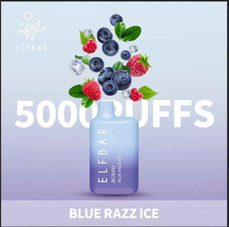 سحبة Elf Bar BC 5000 بلو راز آيس توت disposable vape