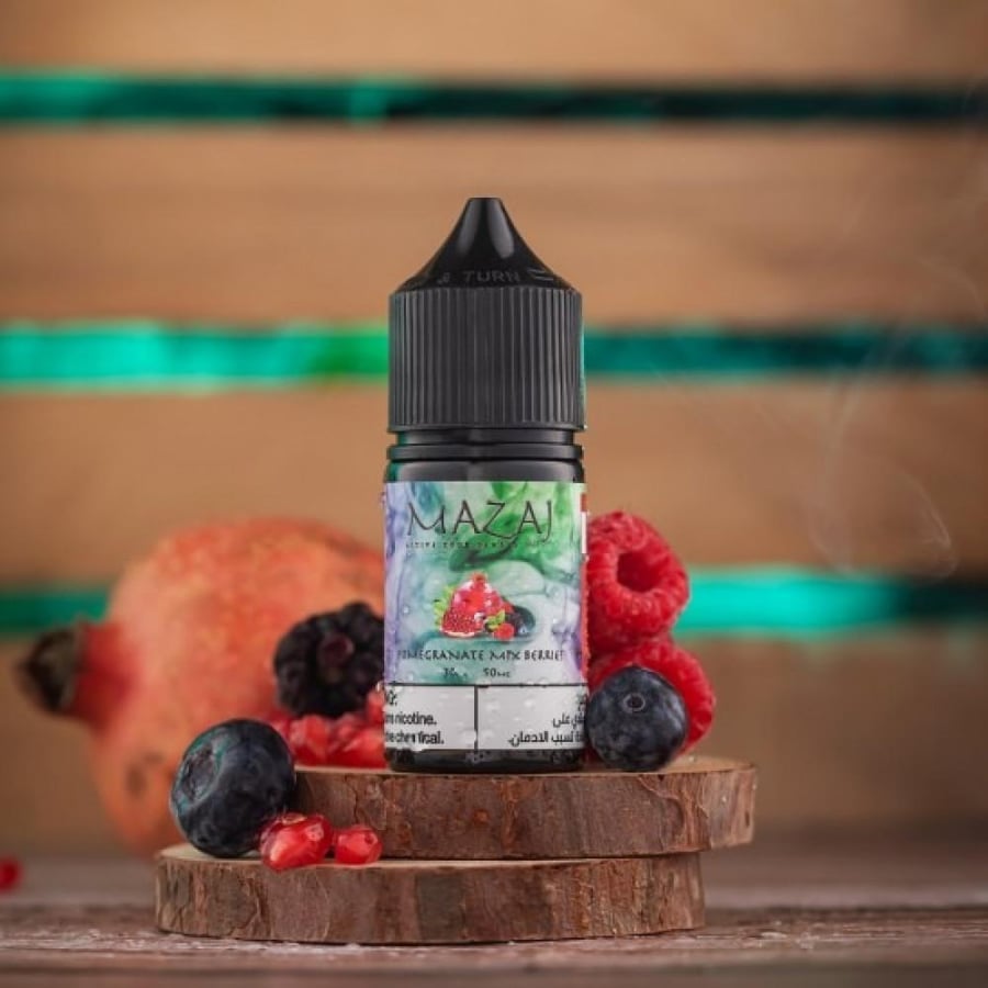 نكهة سولت مزاج رمان مكس بيري MAZAJ Pomegranate Mix Berries