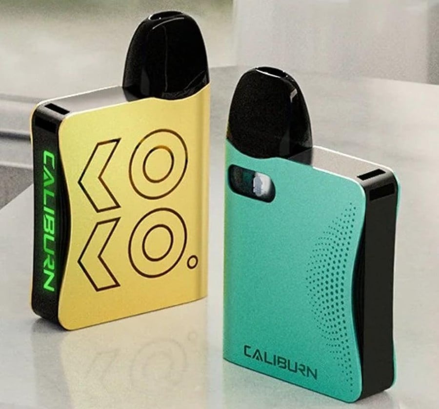 جهاز Uwell Caliburn AK3 بود سيستم بلونين أصفر وأزرق