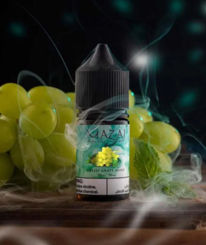 نكهة سولت مزاج عنب اخضر نعناع  MAZAJ green grape Mint salt