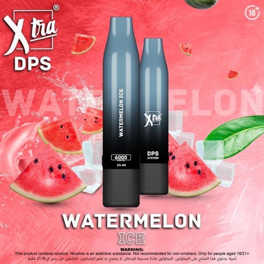 سحبة جاهزة اكسترا 6000 موشة بطيخ بارد DPS XTRA 6000 PUFF
