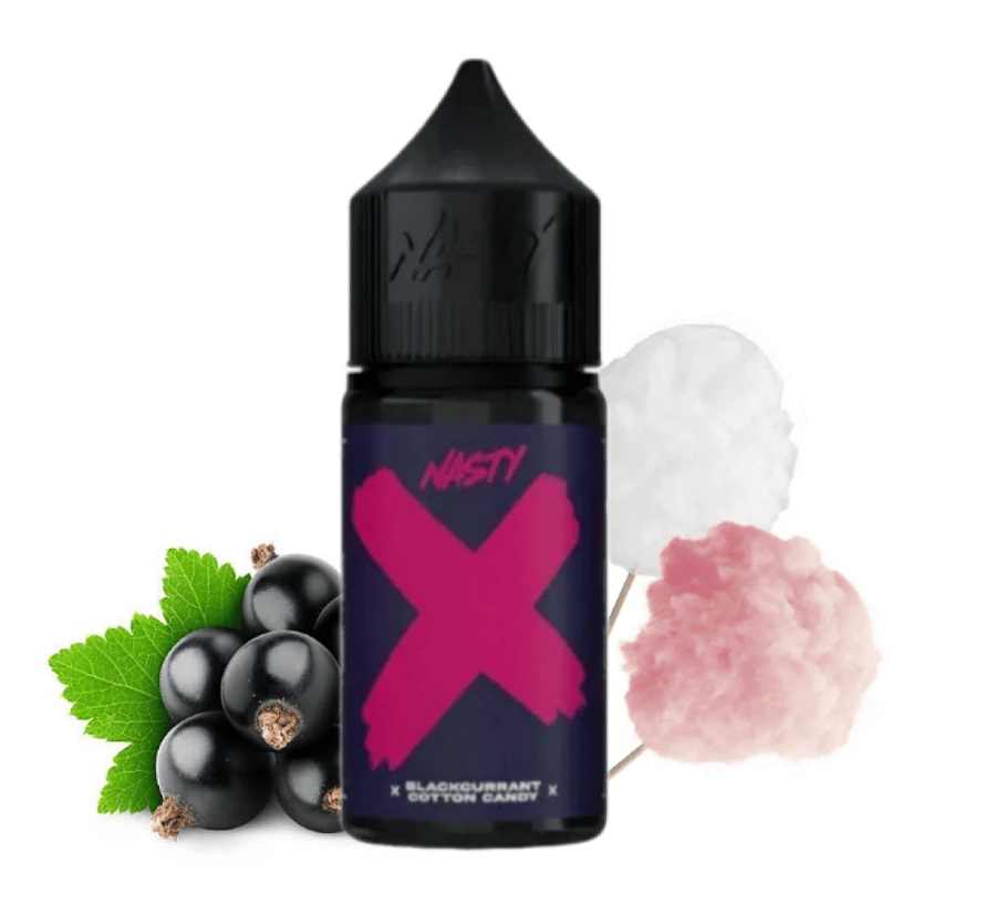 نكهة سولت ناستي كشمش أسود وغزل البنات Nasty BLACKCURRANT COTTON CANDY