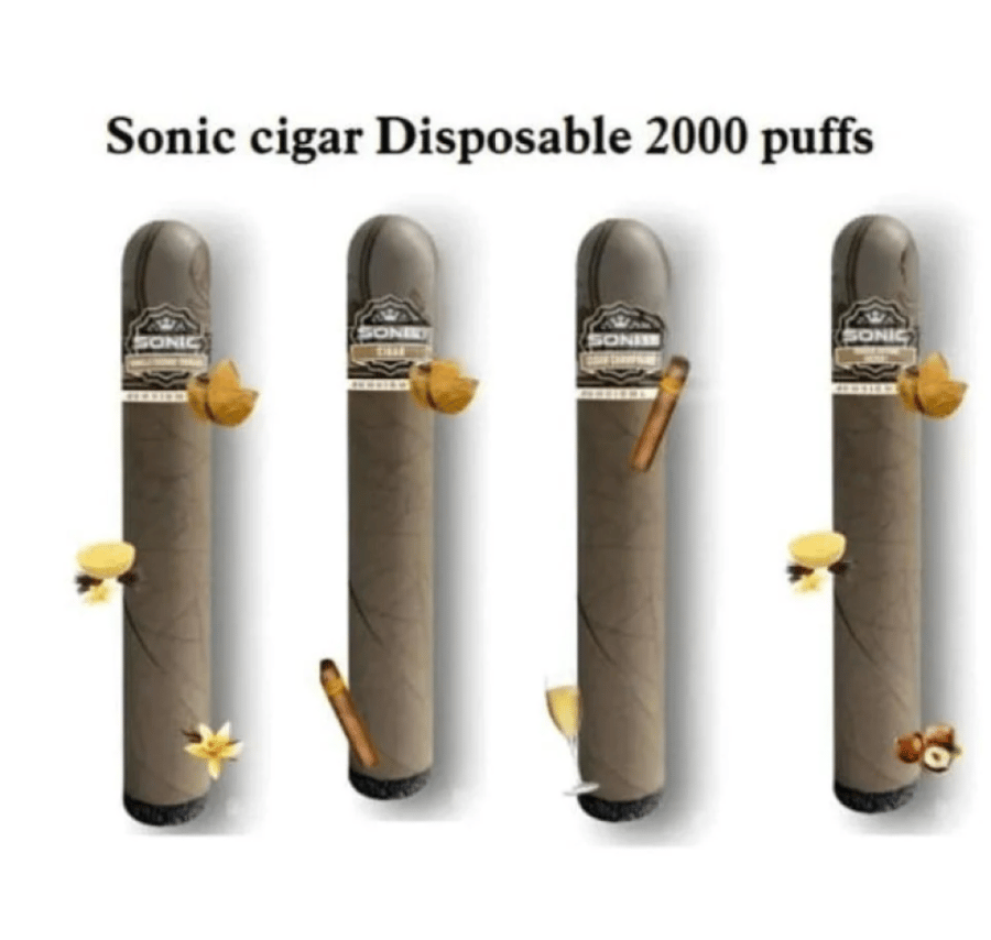 سحبة سيجارة سونيك سيجار 2000 شفطة 50 نيكوتين Sonic cigar Disposable