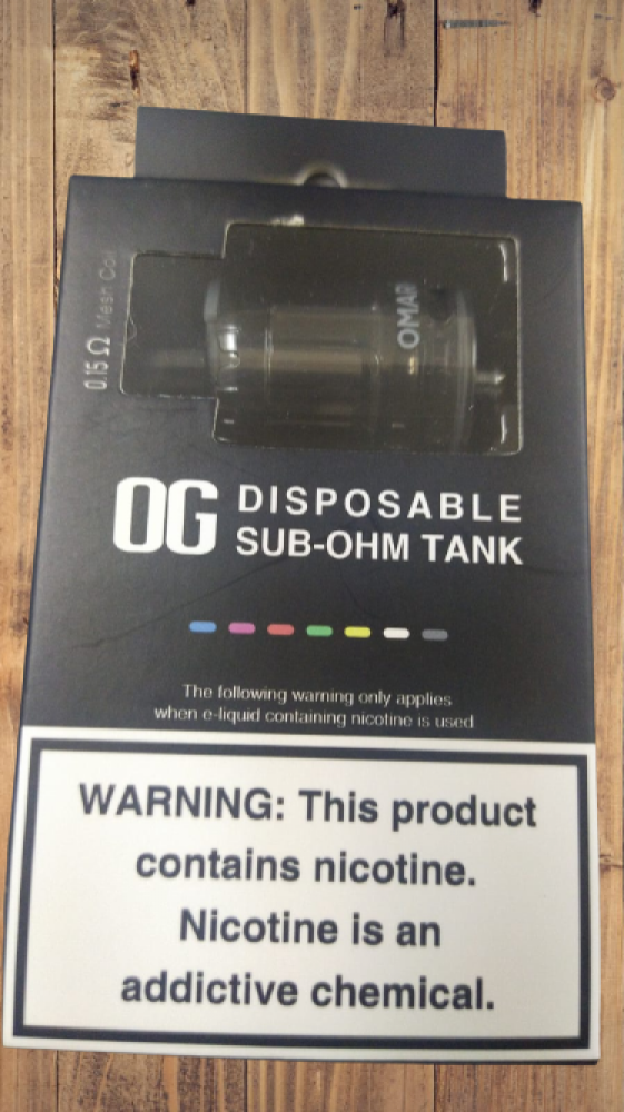 تانك شيشة سفري صب أوم OG Disposable Sub ohm Tank 0 15 Mesh Coil