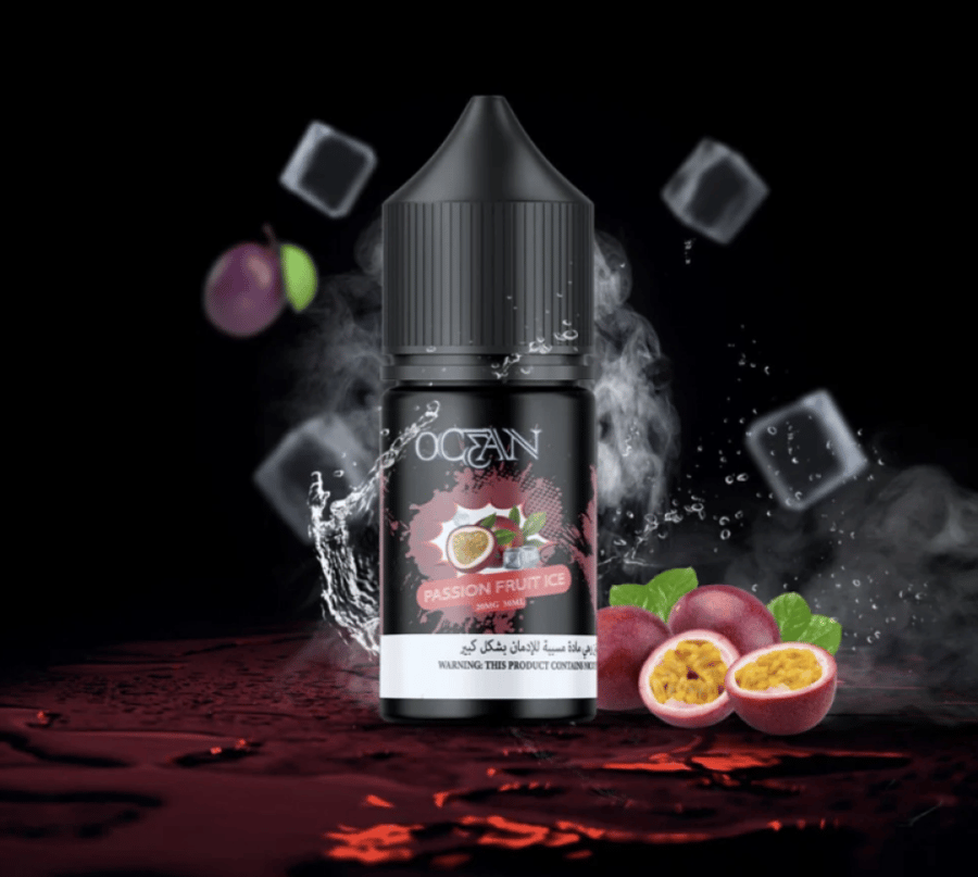 نكهة أوشن باشن فروت آيس من Ocean Vape عبوة سائل فيب مع ثمار الباشن