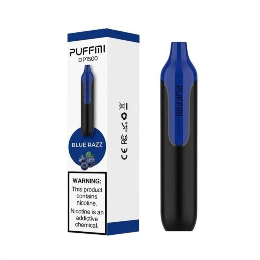 سحبة Puffmi بنكهة التوت الأزرق 1500 موش Blue Razz