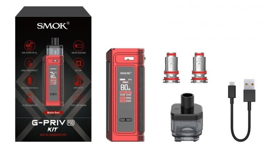 شيشة سموك جي برايف 80 واط بود كت من سموك SMOK