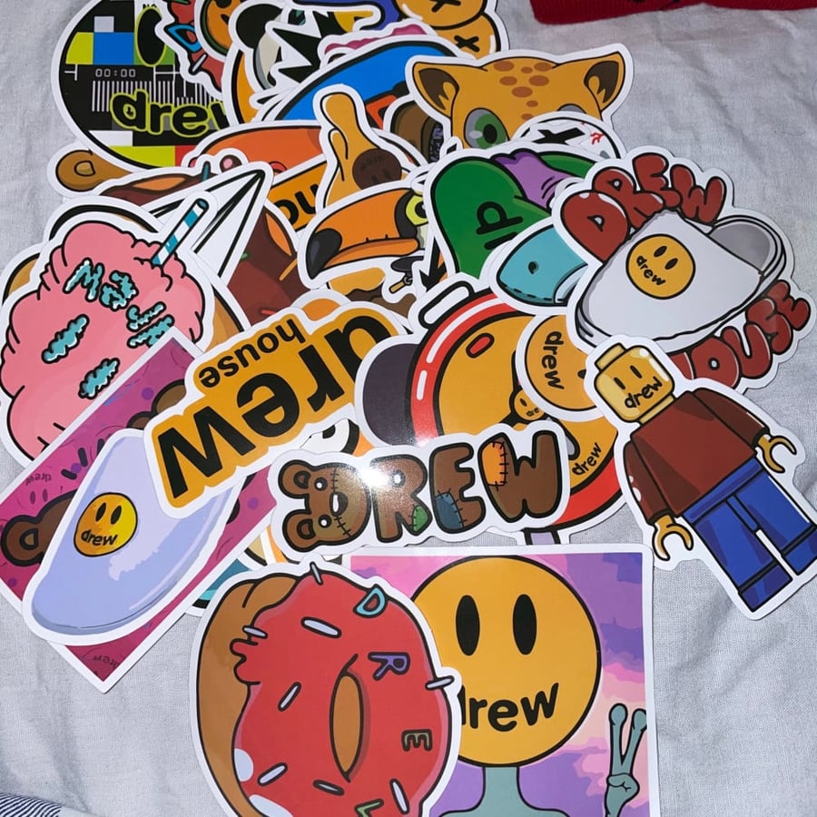 Drew house stickers 10 pieces