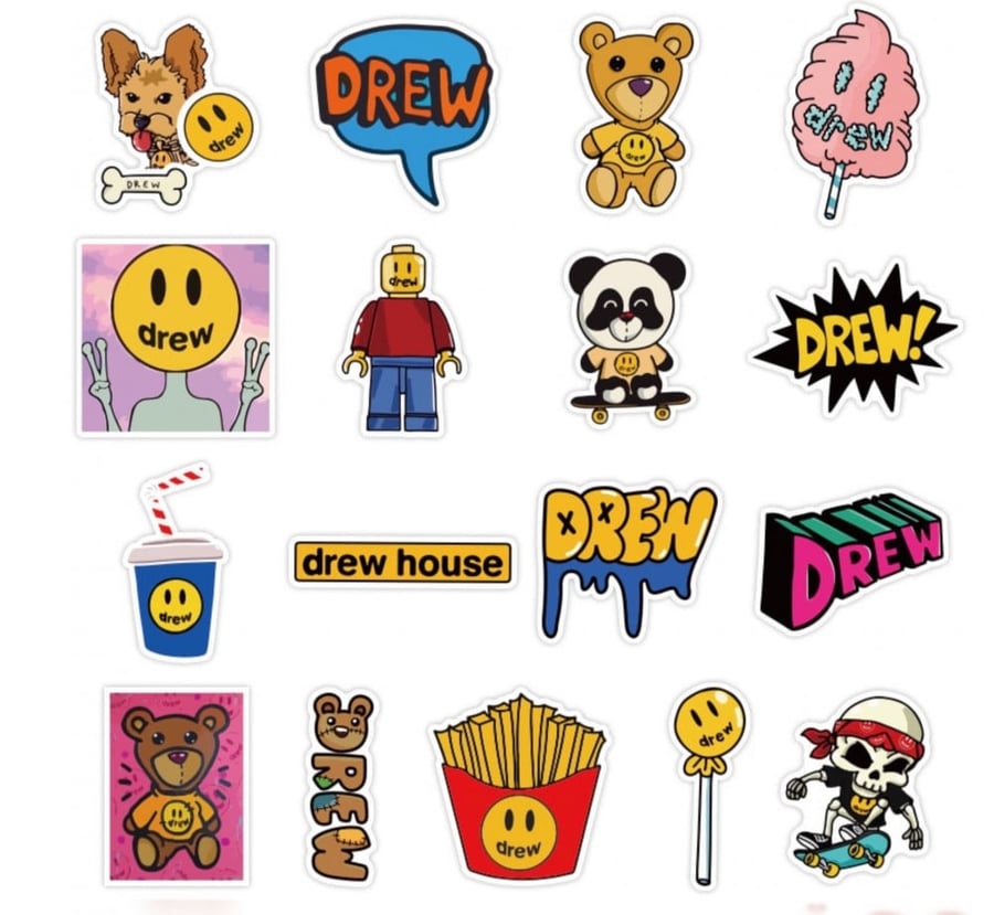 Drew house stickers 10 pieces