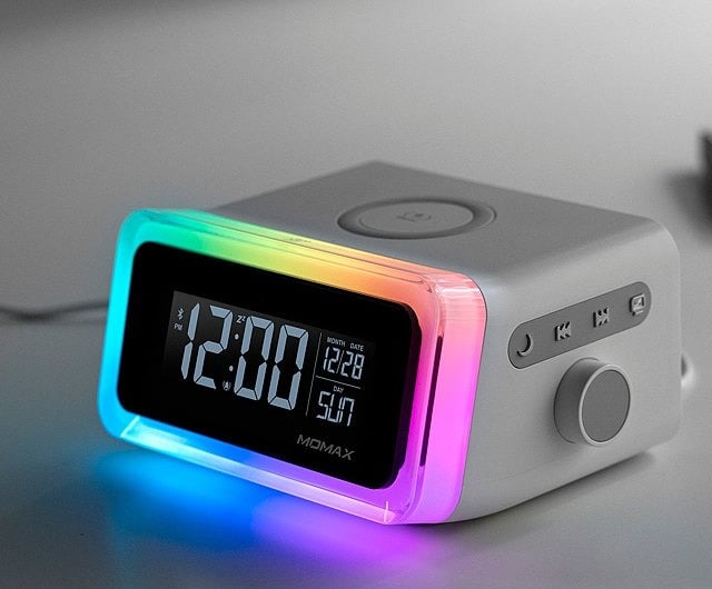 ساعه ذكيه Q.CLOCK2 مع مكبر صوت وشاحن لاسلكي - MOMAX