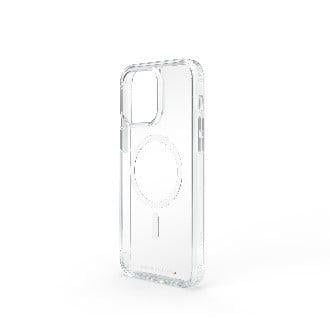 Protective cover with MagSafe gray D3O for iPhone 15 Pro - transparent - ArmorPro