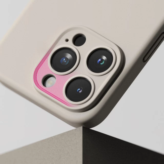 Silicone cover supports magnetic sword for iPhone 15 - Titanium - Ringke