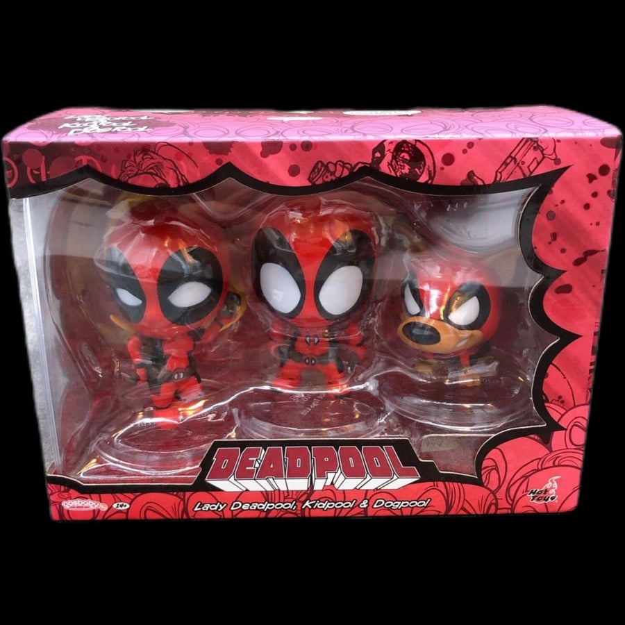DEADPOOL Lady Deadpool ＆Kidpool ＆ Dogpool (Set of 3) Cosbaby Size S [Hot Toys]