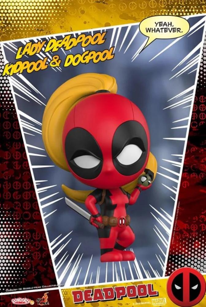 DEADPOOL Lady Deadpool ＆Kidpool ＆ Dogpool (Set of 3) Cosbaby Size S [Hot Toys]