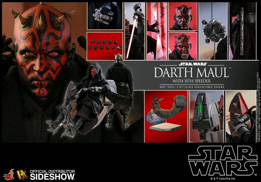 Hot Toys DX17 STAR WARS 1/6 DARTH MAUL WITH SITH SPEEDER SPECIAL EDITION