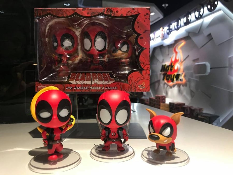 DEADPOOL Lady Deadpool ＆Kidpool ＆ Dogpool (Set of 3) Cosbaby Size S [Hot Toys]