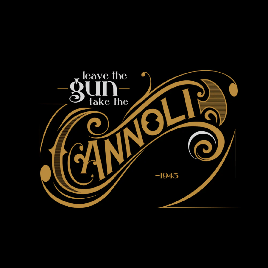 THE GODFATHER "LEAVE THE GUN. TAKE THE CANNOLI." BLACK MUG