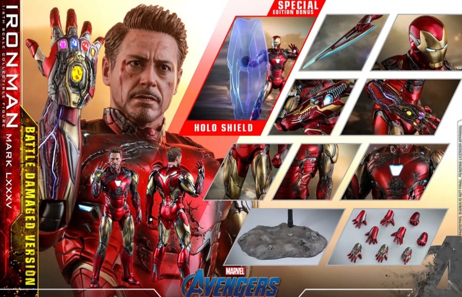 Hot toys Iron Man Mark LXXXV (Battle Damaged Version) Special Edition