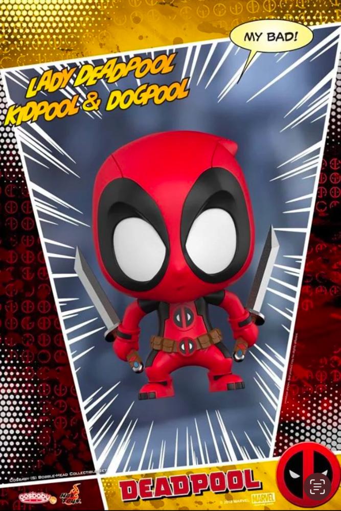 DEADPOOL Lady Deadpool ＆Kidpool ＆ Dogpool (Set of 3) Cosbaby Size S [Hot Toys]