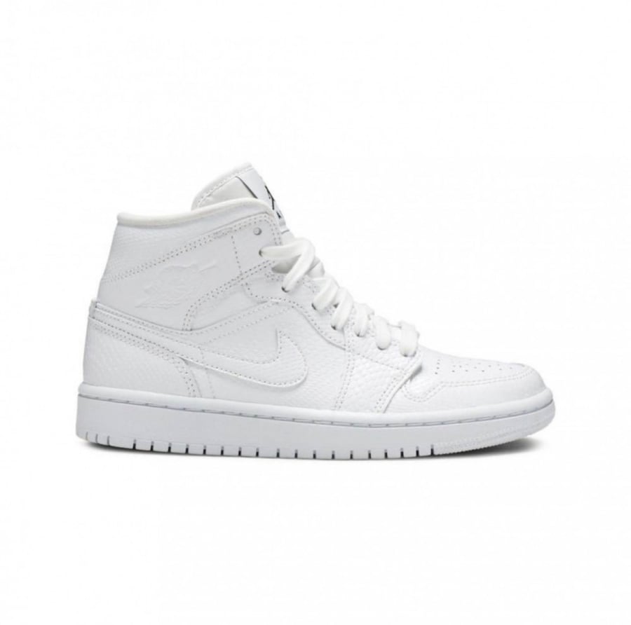 Air Jordan 1 Mid 'White Snakeskin'
