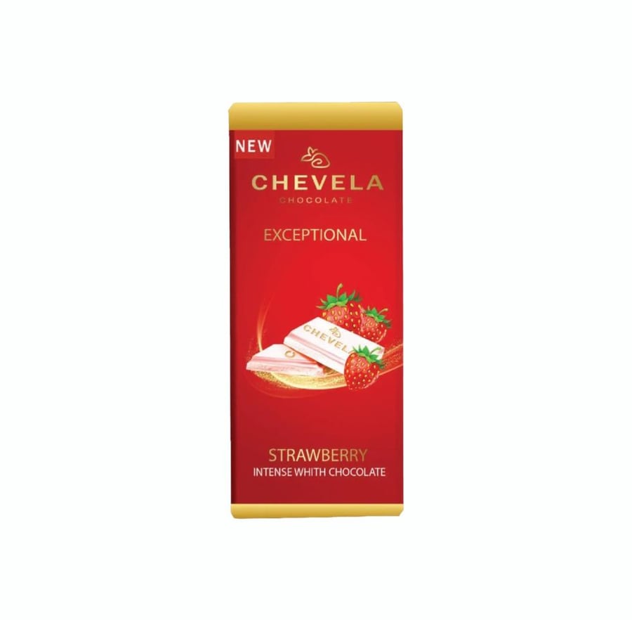 White chocolate with strawberry Shevilla 80g