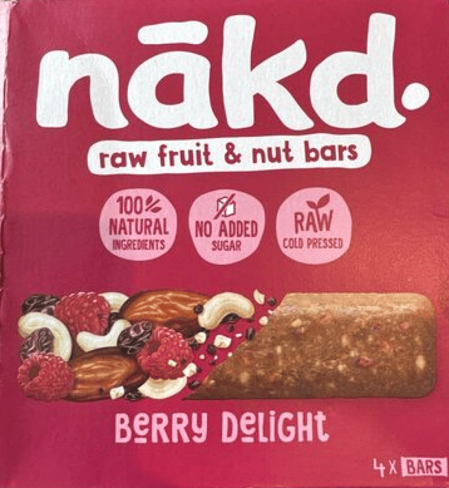 Cranberry bar, Bree Delight from Naked, 4*35 grams