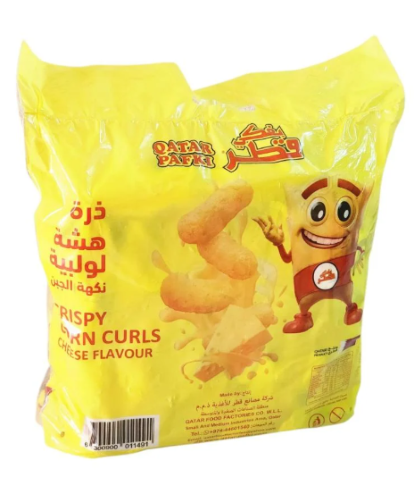 قطر بفكي ذرة هشة بنكهة الجبنة 15 جم × 20 عبوة