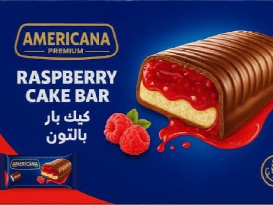 امريكانا كيك بار توت احمر 5*35 جم
