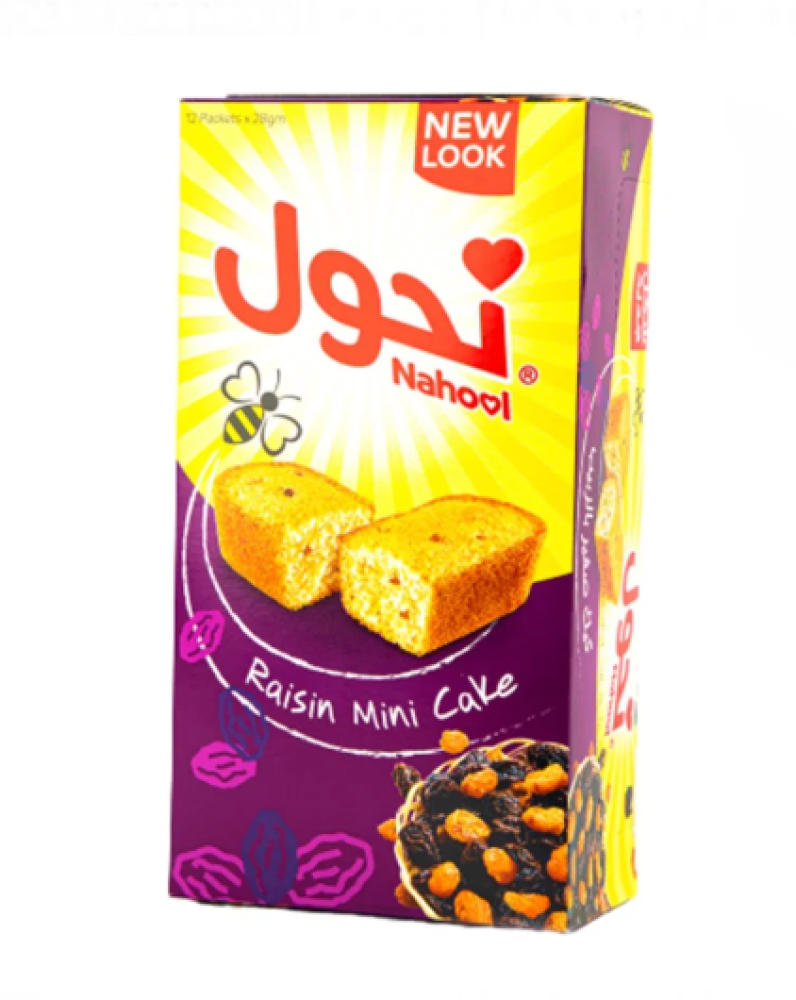 كيك نحول بالزبيب 12*28 جم