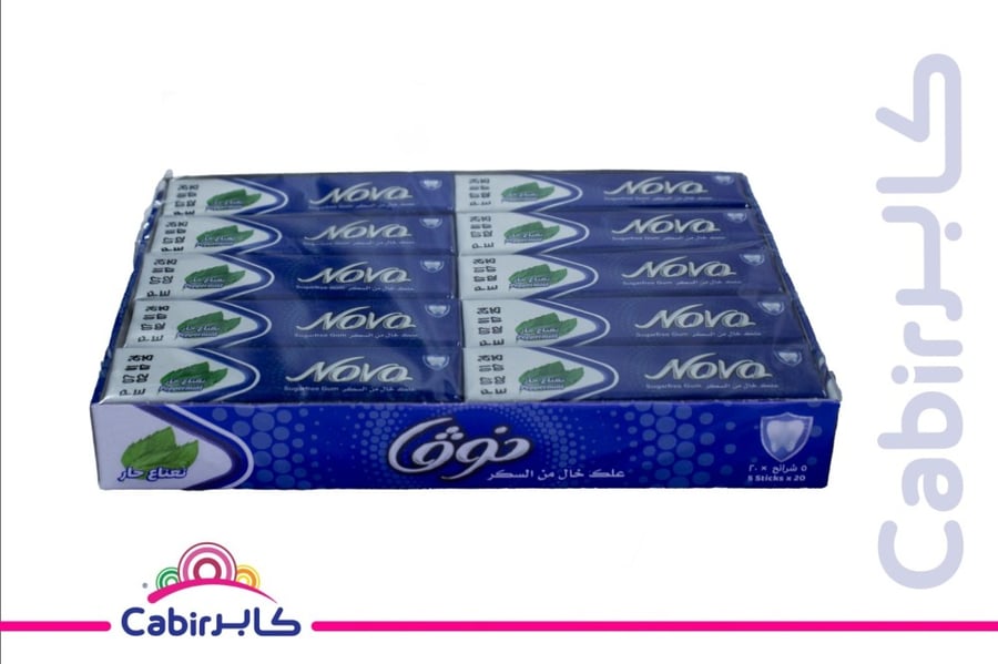 علك نوفا نعناع  حار 20*2.5 جم