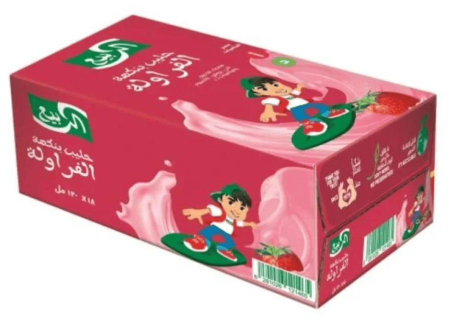 Al Rabie strawberry milk 18*125ml