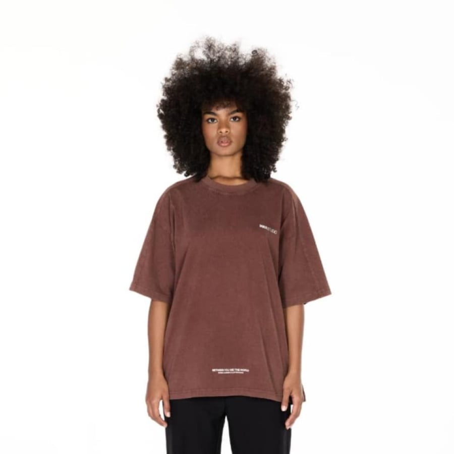 T-SHIRT- WASHED BROWN