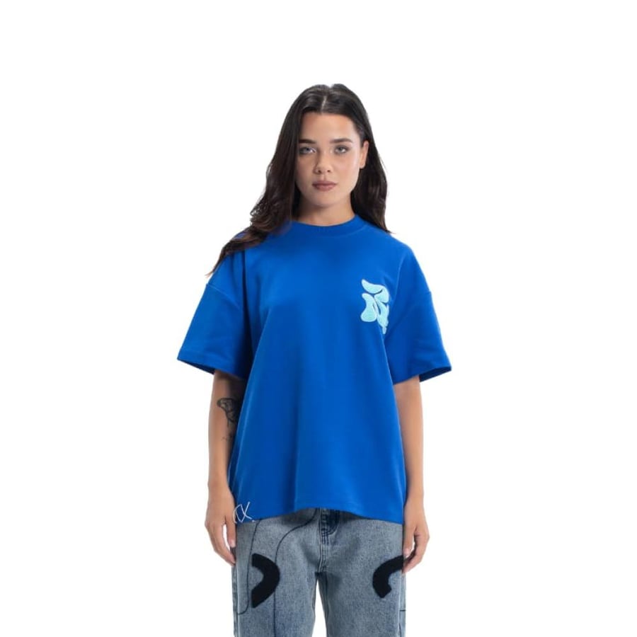 Blue Drip Shape T-Shirt  TS04