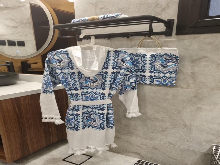 طقم روب حمام ٦ قطع