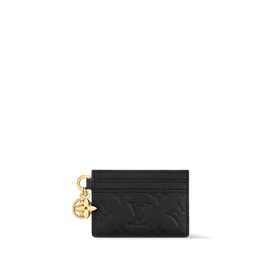 LV Charmed Card Holder - أسود