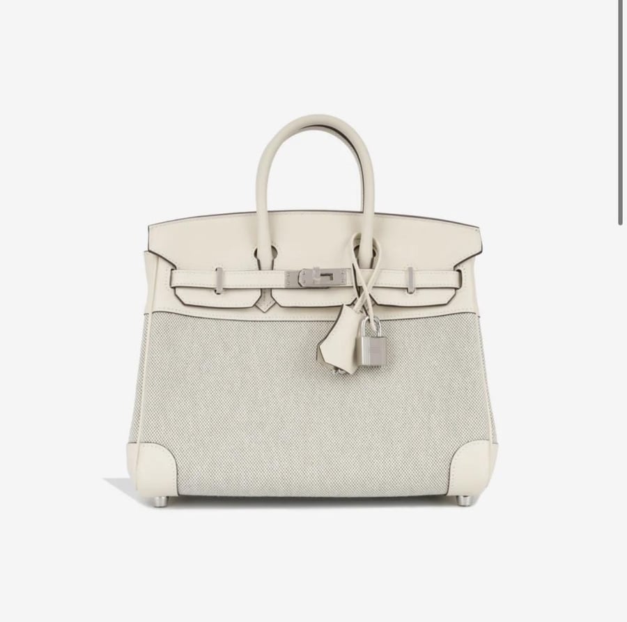 Birkin Toile- أبيض