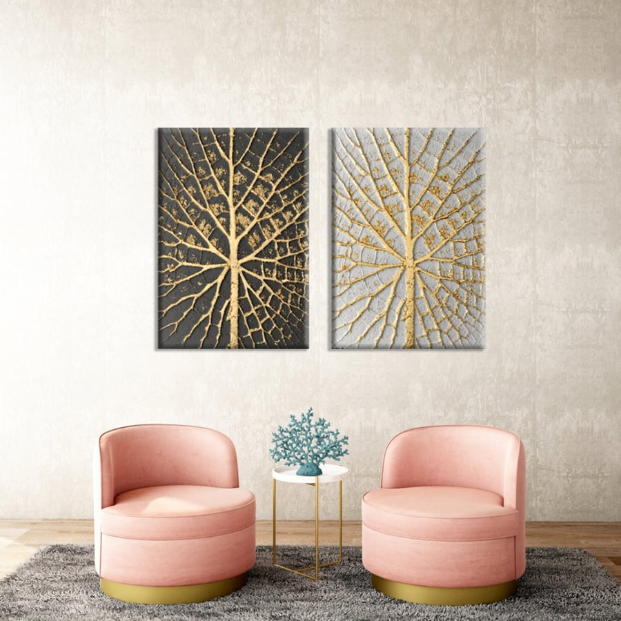 3D artistic paintings of gold veins image with black and white background