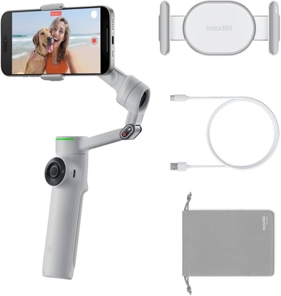 Insta 360 Flow 2 Pro حامل تصوير للجوال مع كل الملحقات