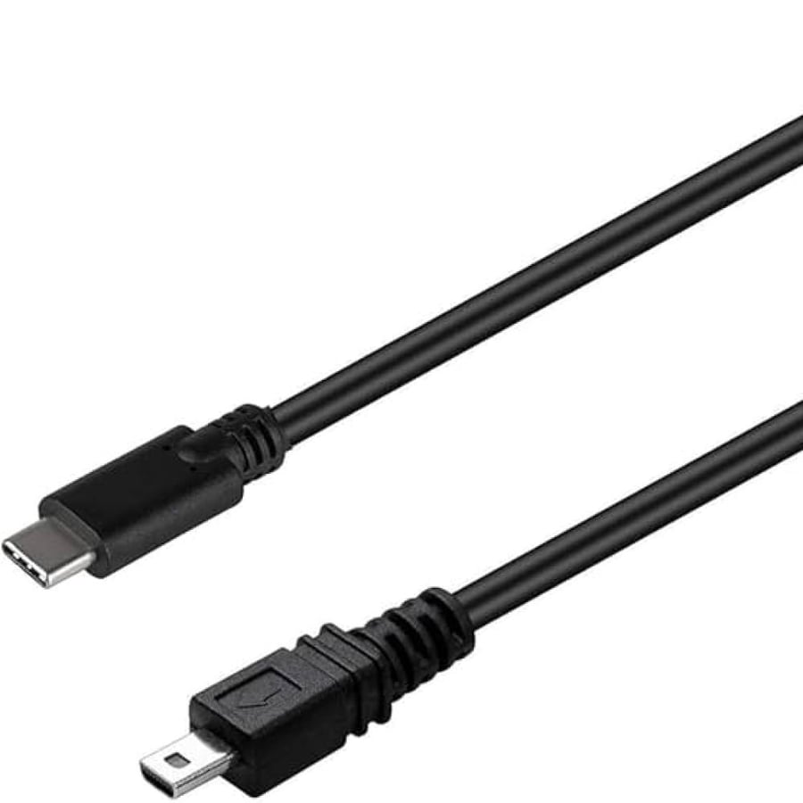 كيبل يو اس بي تايب سي إلى ميني USB 8 بن لشحن ونقل بيانات الكاميرا بدقة