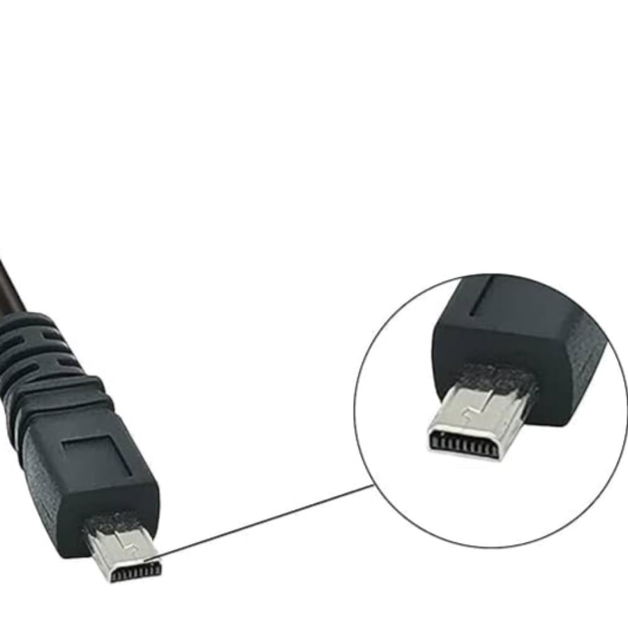 كيبل يو اس بي تايب سي إلى ميني USB 8 بن لشحن ونقل بيانات الكاميرا بدقة